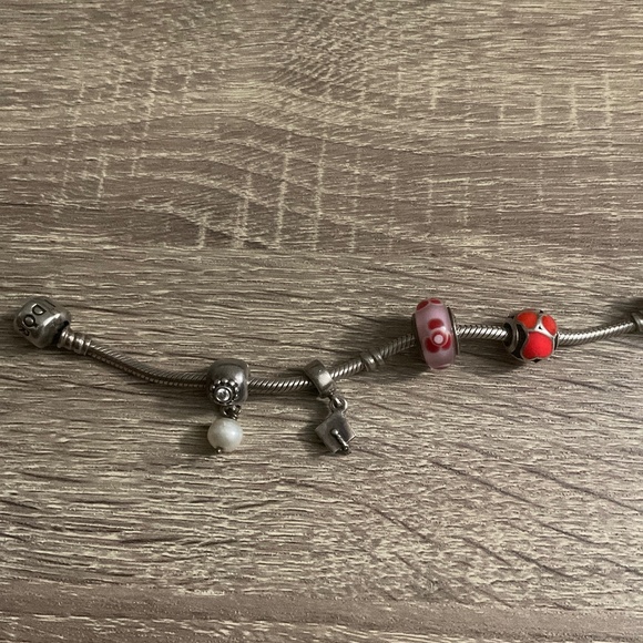 Authentic Pandora Charms Multiple Styles Silver + Gold + Glass + Spacer - Picture 1 of 3